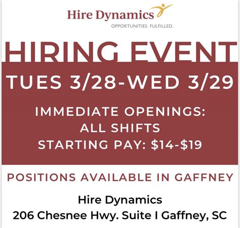 gaffney staffing agencies|hire dynamics gaffney.